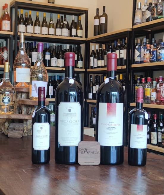 Cava Garnelis Corfu bottle wines
